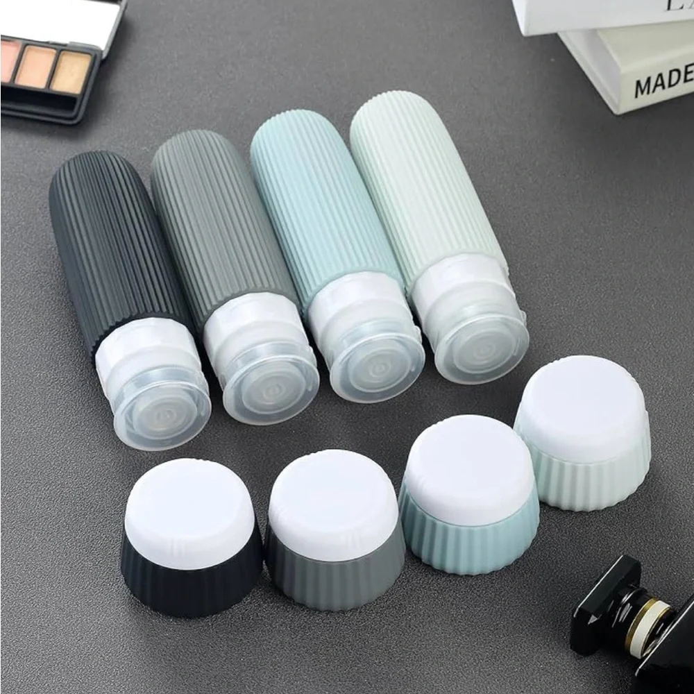 Travel Bottle Set with Clear Case